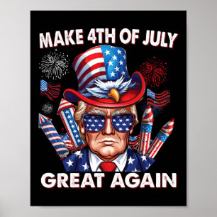 7月4日のMake 4再素晴らしび7月4日トランプ4日Ju ポスター