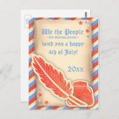 7月4日はがき第4回パーチメント ポストカード (正面/裏面)