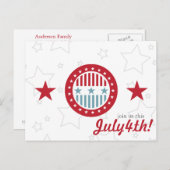 7月4日はがき ポストカード (正面/裏面)