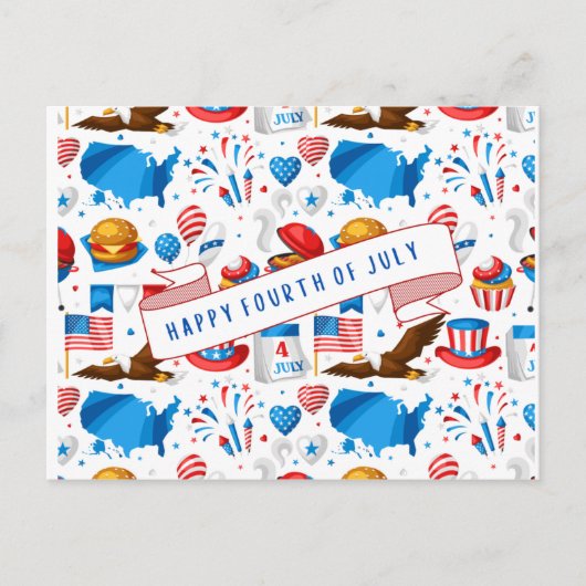 7月4日はがき ポストカード (正面)