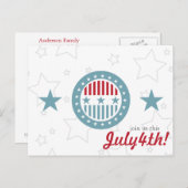 7月4日はがき ポストカード (正面/裏面)