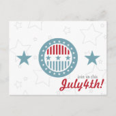 7月4日はがき ポストカード (正面)