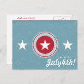 7月4日はがき ポストカード (正面/裏面)