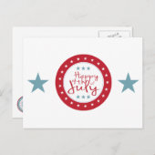 7月4日はがき ポストカード (正面/裏面)