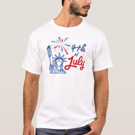 7月4日は最高の日です Tシャツ
