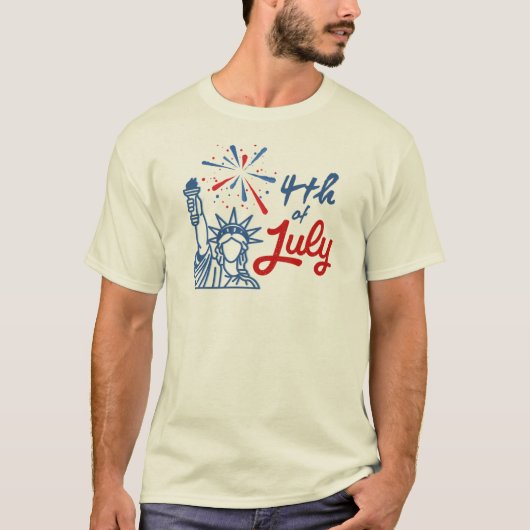 7月4日は最高の日です Tシャツ (正面)