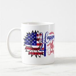 7月4日ひまわり コーヒーマグカップ