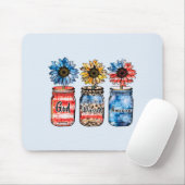 7月4日ひまわり |神のアメリ賛美ア マウスパッド (マウス)