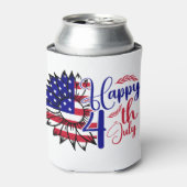 7月4日ひまわり 缶クーラー (缶正面)