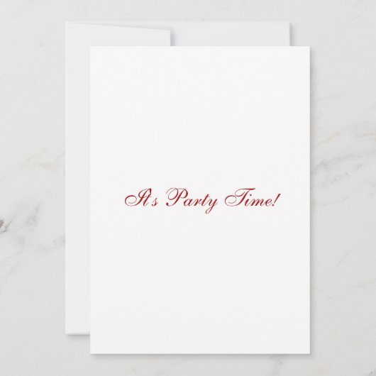 7月4日またはキャンペーンパーティの招待状 招待状 (裏面)