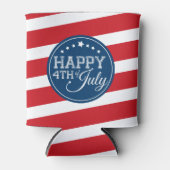 7月4日めでたい星とストライプ 缶クーラー (正面)