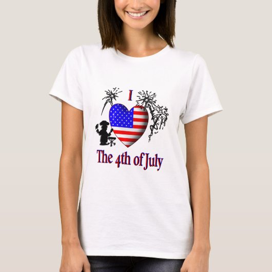 7月4日をお祝いします Tシャツ (正面)