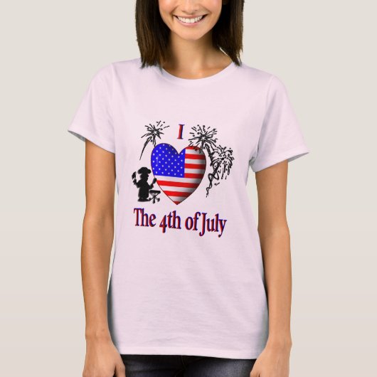 7月4日をお祝いします Tシャツ (正面)