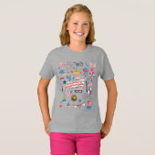 7月4日アイコンかわいい Tシャツ (正面フル)