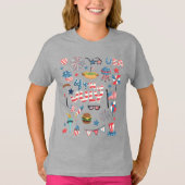 7月4日アイコンかわいい Tシャツ (正面)
