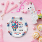 7月4日アイスクリームジェンダー発表 ペーパープレート (パーティー)