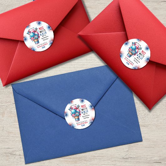 7月4日アイスクリームジェンダー発表 ラウンドシール