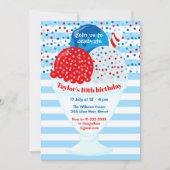 7月4日アイスクリームバースデーパーティー 招待状 (正面)