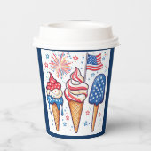 7月4日アイスクリームパーティー 紙コップ (裏面)
