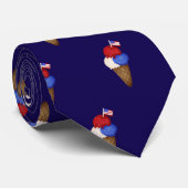 7月4日アイスクリームUSA国旗 ネクタイ (ロール)