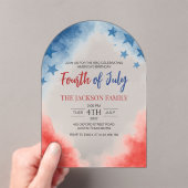 7月4日アクリルシンプル系モダン招待状 アクリル招待状 (インサイチュ (ポータブル))