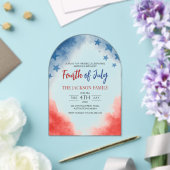 7月4日アクリルシンプル系モダン招待状 アクリル招待状 (インサイチュ (ウェディング))