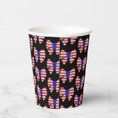 7月4日アパレルアメリカ米国国旗の愛国的なリボン 紙コップ (右)