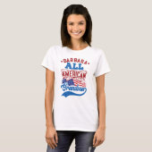 7月4日アメリカおばあちゃん愛国家族 Tシャツ (正面フル)