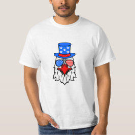 7月4日アメリカのイーグル国旗 – 独立記念日 Tシャツ