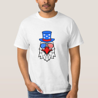 7月4日アメリカのイーグル国旗 – 独立記念日 Tシャツ