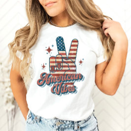 7月4日アメリカのビベスヴィンテージ平和 Tシャツ