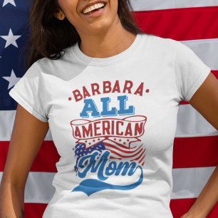 7月4日アメリカの全母の愛国家庭 Tシャツ