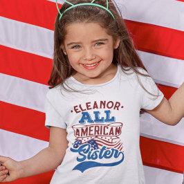 7月4日アメリカの姉妹愛国ファミリー Tシャツ