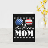 7月4日アメリカの母 独立記念日 愛国者 USA カード (黄色い花)