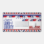 7月4日アメリカの甘い自由の国 デスクマット (キーボード&マウス)
