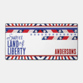 7月4日アメリカの甘い自由の国 デスクマット (正面)