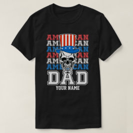 7月4日アメリカパパ愛国心パーソナライズされた Tシャツ