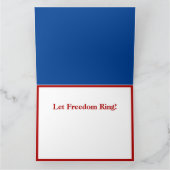 7月4日アメリカンフリーダムイーグルイラストレーション カード (内部)