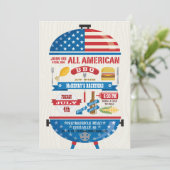 7月4日アメリカ全国BBQパーティの招待状 招待状 (スタンド正面)