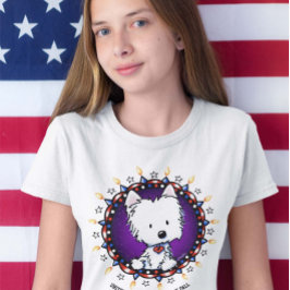 7月4日アメリカ合衆国ウェスティーTシャツ Tシャツ