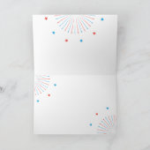 7月4日アメリカ合衆国国旗の愛国心 カード (内部)