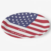 7月4日アメリカ合衆国国旗愛国 ペーパープレート (アングル)