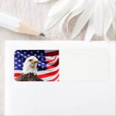 7月4日アメリカ国旗とワシ ラベル (インサイチュ)