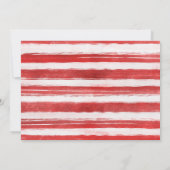 7月4日アメリカ国旗と愛国心に満ちたアートスターストライプズ 招待状 (裏面)