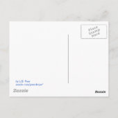 7月4日アメリカ国旗と緑の丘 ポストカード (裏面)