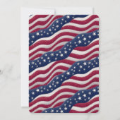 7月4日アメリカ国旗と自由のイラストレーション 招待状 (裏面)
