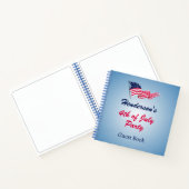 7月4日アメリカ国旗のゲストブックと幸せ ノートブック (内部)