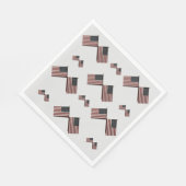 7月4日アメリカ国旗のパターン・ナプキン スタンダードランチョンナプキン (角)