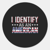 7月4日アメリカ国旗のパトリオットマンWを名乗る ラウンドシール (正面)