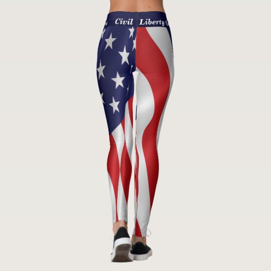 7月4日アメリカ国旗のレギンスお名前パレード レギンス (裏面)